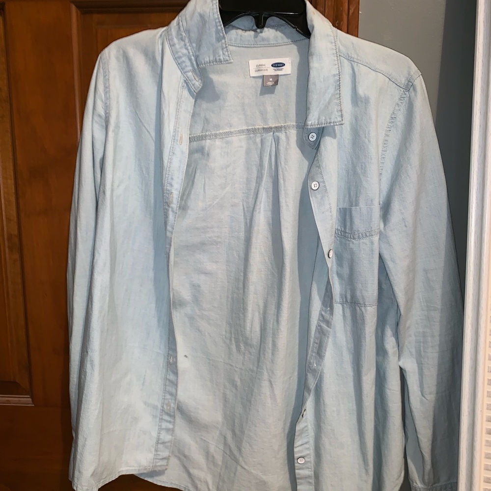 old navy jean flannel - Picture 1 of 3
